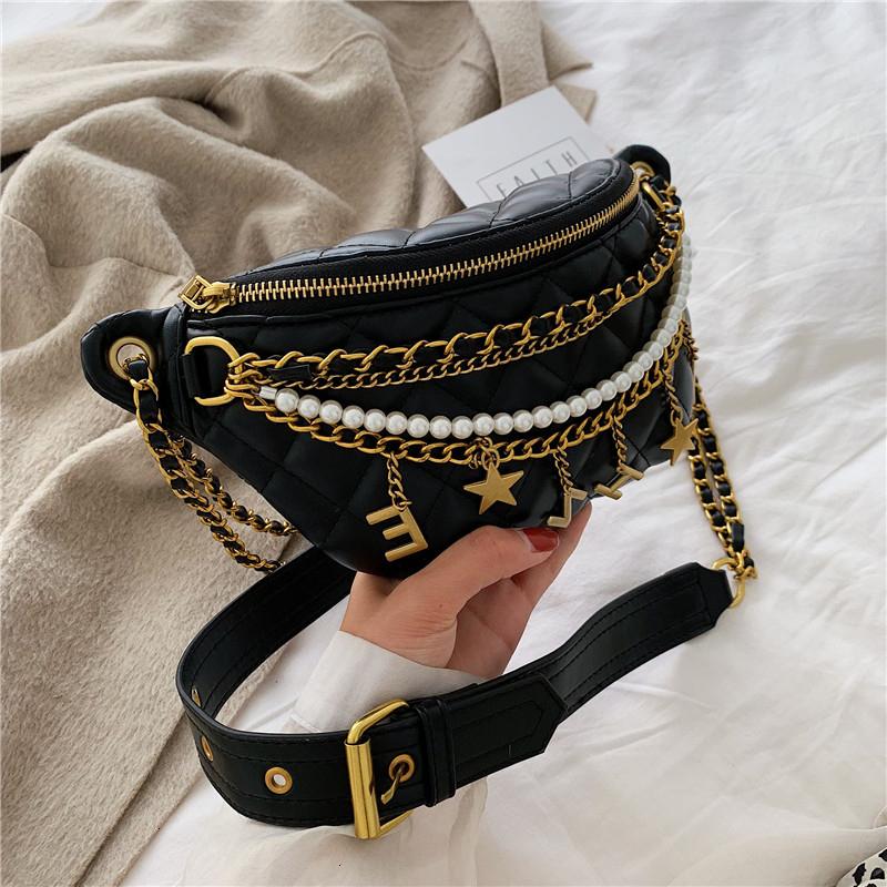 Solid Color Chest Bag Chain Woman Shoulder Bag PU Leather Beaded Messenger Letter Waist Luxury Handbags Women Designer, Black
Solid Color Chest Bag Chain Woman Shoulder Bag PU Leather Beaded Messenger Letter Waist Luxury Handbags Women Designer, Black