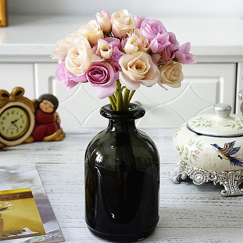 French 18 heads Silk Rose Artificial Flowers Floral Bouquet Fake Rose Flower Valentine's Day Wedding Table Decoration Flowers, A1
French 18 heads Silk Rose Artificial Flowers Floral Bouquet Fake Rose Flower Valentine's Day Wedding Table Decoration Flowers, A1