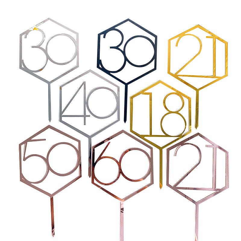 Other Festive & Party Supplies Numbers Acrylic Happy Birthday Cake Topper Gold Silver For Anniversary 18/21/30/50th Decorations
Other Festive & Party Supplies Numbers Acrylic Happy Birthday Cake Topper Gold Silver For Anniversary 18/21/30/50th Decorations