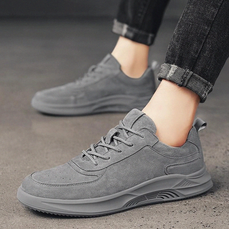 Leather Mens Casual Shoes lace up Slip Resistent Rubber Luxury Man Leisure suede Leather Shoes footwear For Male shoes #BJ2l, Black
Leather Mens Casual Shoes lace up Slip Resistent Rubber Luxury Man Leisure suede Leather Shoes footwear For Male shoes #BJ2l, Black