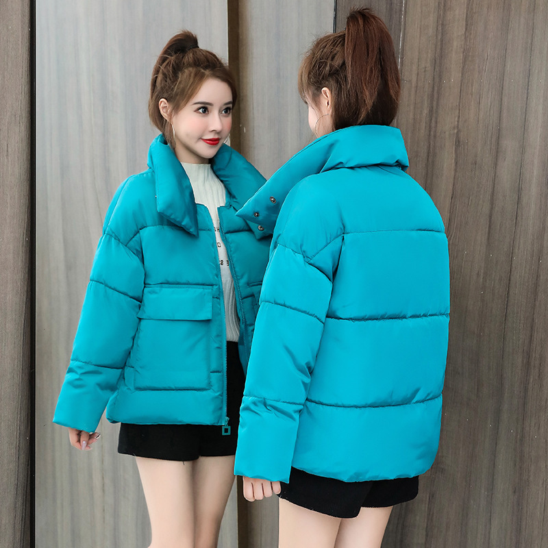 NEEDBO Winter Jacket Women Plus Size Loose Casual Woman Winter Coats and Puffer Jackets Padded Stand Collar Parka Outwear 201019