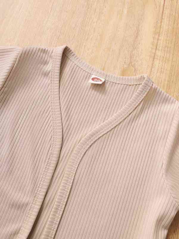 Baby Floral Print Jumpsuit & Open Front Jacket SHE