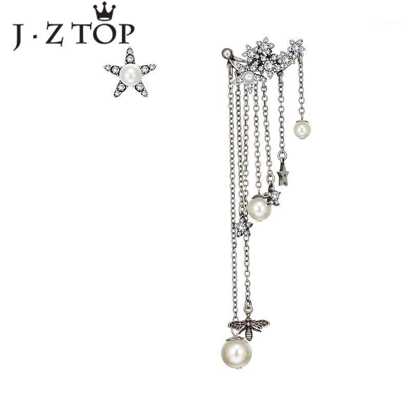 JZTOP Retro Crystal Stars Tassel Earrings Woman Imitation Pearls Asymmetrical Long Stud Earrings Fashion Jewelry Oorbellen1
JZTOP Retro Crystal Stars Tassel Earrings Woman Imitation Pearls Asymmetrical Long Stud Earrings Fashion Jewelry Oorbellen1