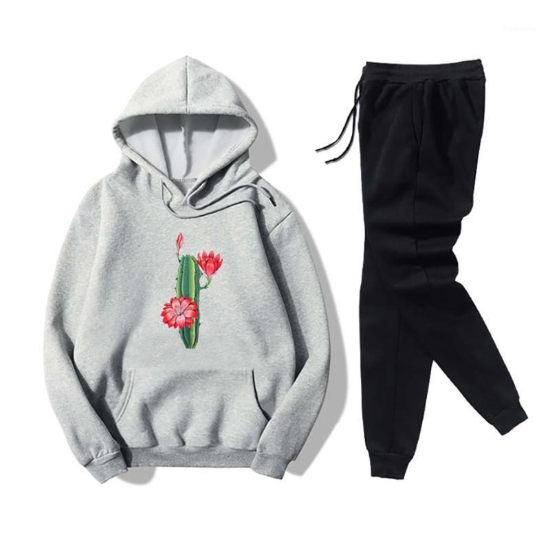 Autumn Women Tracksuits Sportswear Two Piece Set Long Sleeve Hooded Tops+Trousers Cactus Prattern Oversize Gym Clothes for Women1, Black
Autumn Women Tracksuits Sportswear Two Piece Set Long Sleeve Hooded Tops+Trousers Cactus Prattern Oversize Gym Clothes for Women1, Black