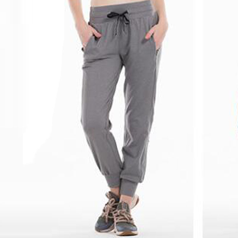women Stretch thick fabric sport pants ankle-Length Pants 201106