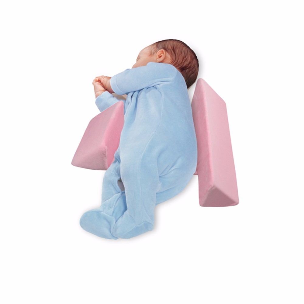 Anti Roll Pillow Newborn Baby Pillow Infant Adjustable Sleep Positioner Pillow Anti Flat Head Cotton Baby Positioning Pad LJ201014