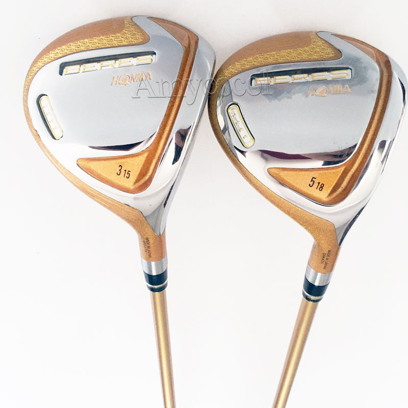 Golf Clubs HONMA S-07 Golf Fairway Wood 3/5 Loft Men Golf wood Graphite shaft and Wood head Cover Free Shipping