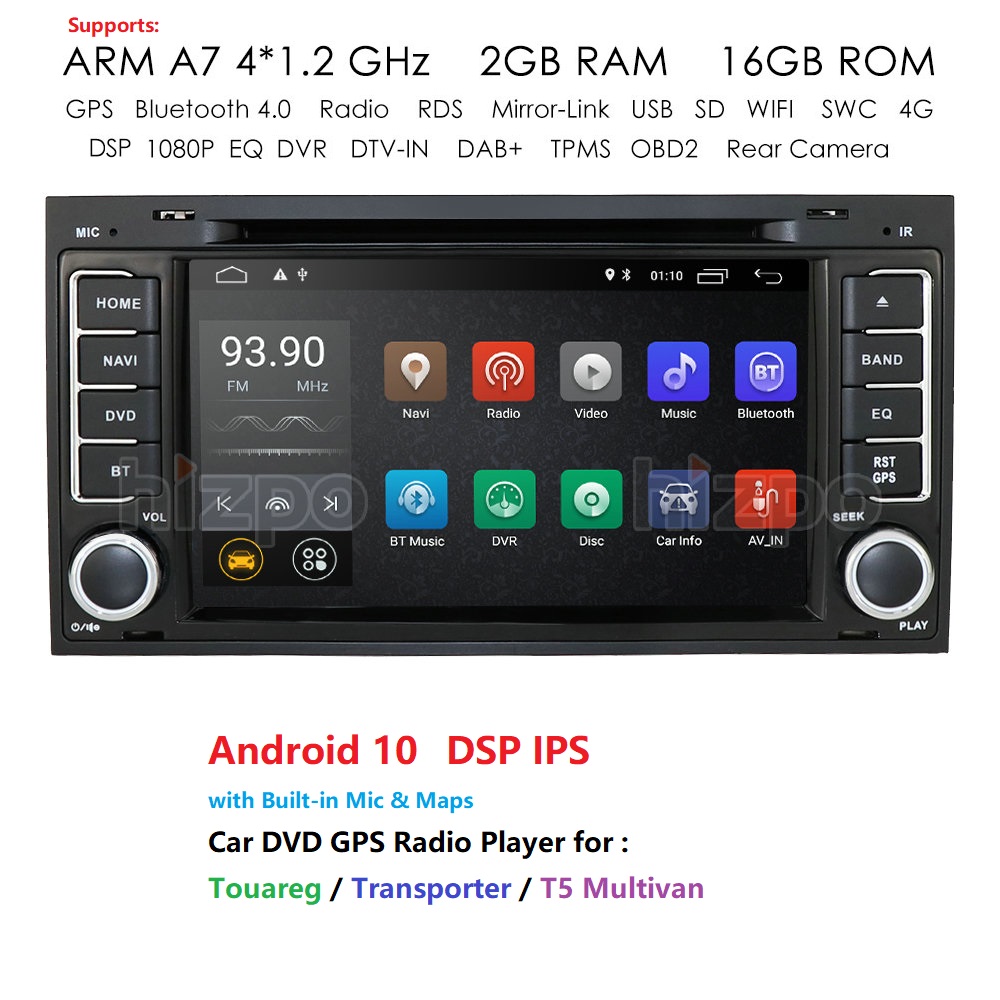 2 Din Android 10 Auto Radio For VW/Volkswagen/Touareg Canbus Car Multimedia DVD Player GPS Quad Core ROM 16GB DVR Camera
2 Din Android 10 Auto Radio For VW/Volkswagen/Touareg Canbus Car Multimedia DVD Player GPS Quad Core ROM 16GB DVR Camera