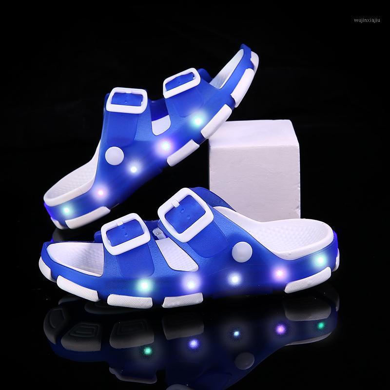 Children's Led USB charging Shoes Children's Hook-ring shoes Luminescent sandal Led B0261, Blue
Children's Led USB charging Shoes Children's Hook-ring shoes Luminescent sandal Led B0261, Blue