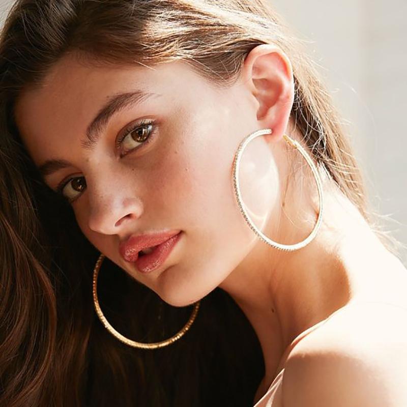 Fashion Crystal Big Earrings For Women Gold-Color Punk Rock Earrings Circle Hoop brincos 2020
Fashion Crystal Big Earrings For Women Gold-Color Punk Rock Earrings Circle Hoop brincos 2020