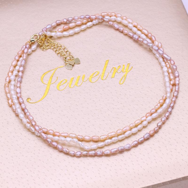 Natural Freshwater Pearl Bead Necklace High Quality Rice Shape Adjustable Necklace Women Exquisite Gift length 36+5mm
Natural Freshwater Pearl Bead Necklace High Quality Rice Shape Adjustable Necklace Women Exquisite Gift length 36+5mm