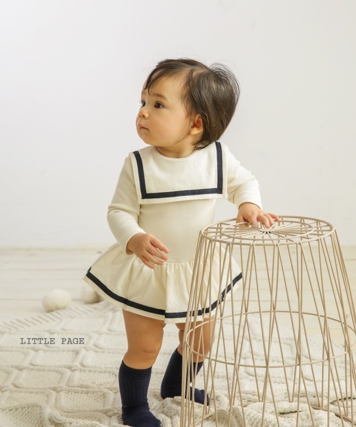 Newborn Girl 100% Cotton Sailor Costume Long Sleeve Boy Romper Baby Jumpsuit Clothes 201026