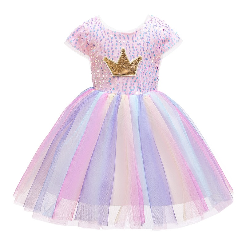 Girls Dress crown Princess Costume Kids Summer Dresses Children Birthday Christmas Halloween Outfits Infantil Party Vestidos, Pink
Girls Dress crown Princess Costume Kids Summer Dresses Children Birthday Christmas Halloween Outfits Infantil Party Vestidos, Pink