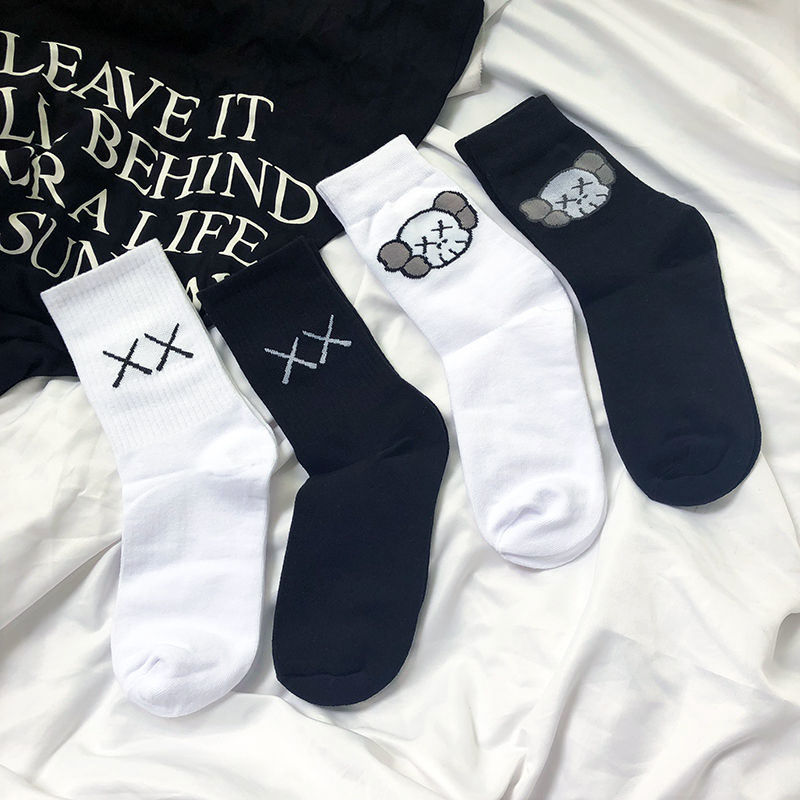 Female and male kawss joint Sesames Street ins long socks medium tube Harajuku cartoon long tube socks, Black
Female and male kawss joint Sesames Street ins long socks medium tube Harajuku cartoon long tube socks, Black