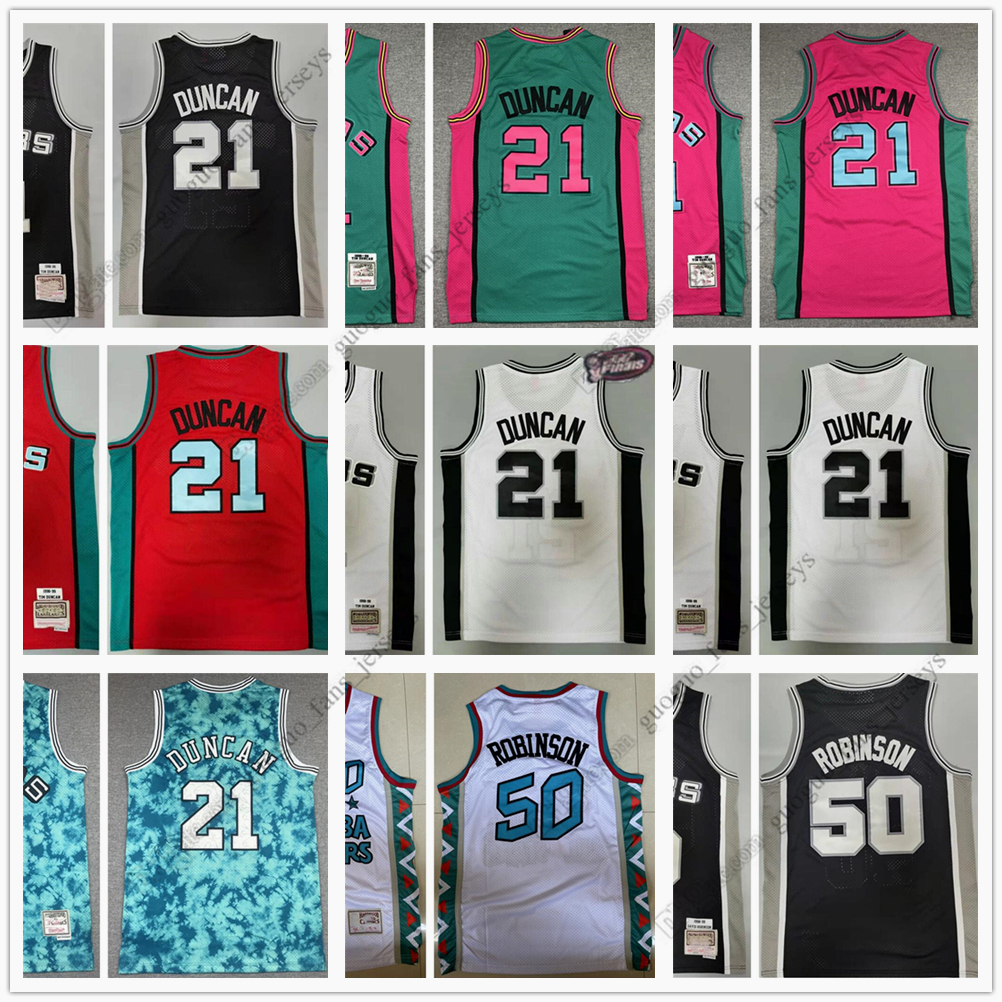 Retro Mitchell and Ness Basketball Jerseys Duncan 98-99 21 Tim Robinson 95 All-Star 98-99 50 David competition season, Picture
Retro Mitchell and Ness Basketball Jerseys Duncan 98-99 21 Tim Robinson 95 All-Star 98-99 50 David competition season, Picture