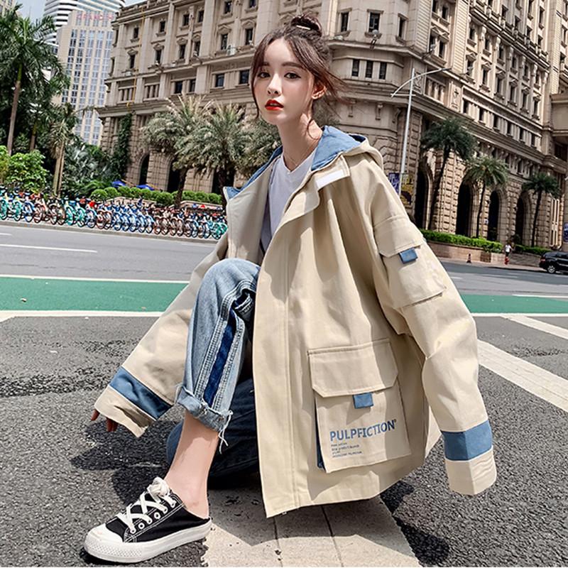 2020 fashion Plus Size Tooling Women Korean Spring Autumn Loose BF Cardigan Trench Coat Female Outerwear b57, Black
2020 fashion Plus Size Tooling Women Korean Spring Autumn Loose BF Cardigan Trench Coat Female Outerwear b57, Black
