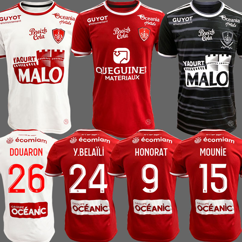 MAILLOT DE FOOT Brest Stade 29 SOCCER JERSEYS Y. BELAILI HONORAT 2021 2022 DIALLO Charbonnier LASNE Cardona PERRAUD BAIN 21 22 FOOTBALL SHIRTS DOUARON equipment, Home
MAILLOT DE FOOT Brest Stade 29 SOCCER JERSEYS Y. BELAILI HONORAT 2021 2022 DIALLO Charbonnier LASNE Cardona PERRAUD BAIN 21 22 FOOTBALL SHIRTS DOUARON equipment, Home