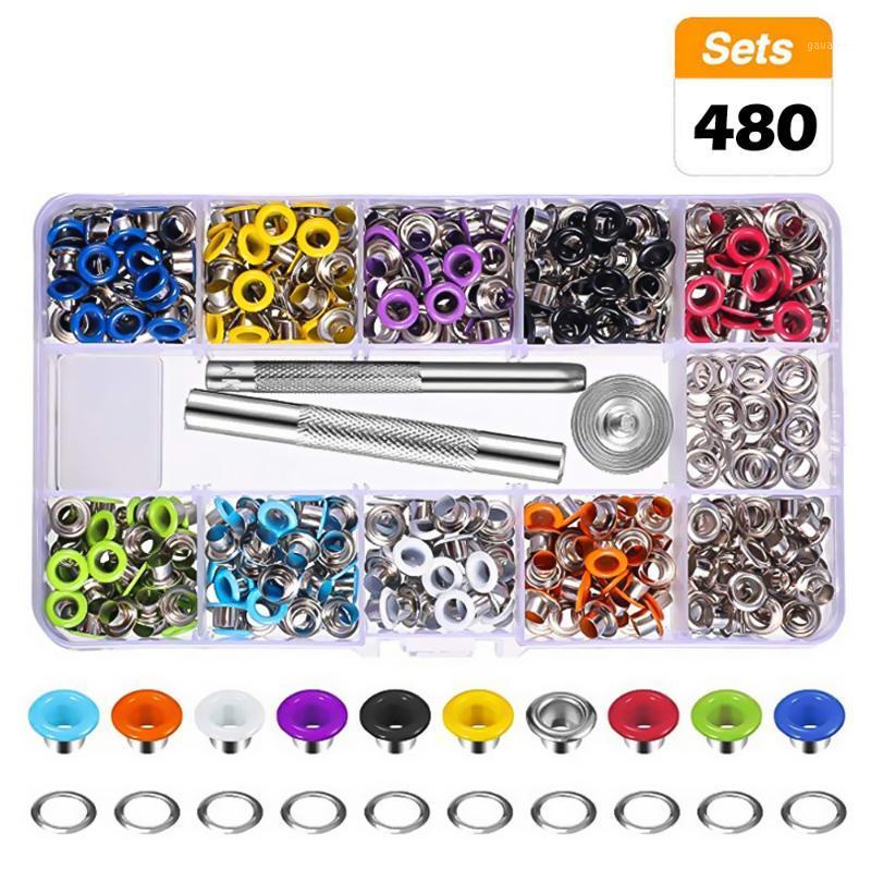 480PCs Snap Fasteners Tool Kit Metal Grommets Kit 12 Colors 3/16 Inch Eyelets Kits For Shoes Clothes Crafts Bag DIY Handmade1
480PCs Snap Fasteners Tool Kit Metal Grommets Kit 12 Colors 3/16 Inch Eyelets Kits For Shoes Clothes Crafts Bag DIY Handmade1