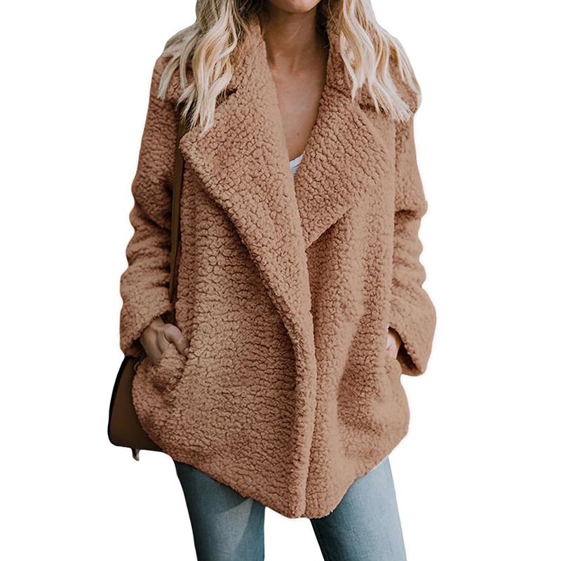 Thick Coat Woman Autumn Winter Lapel Long Sleeve Fluffy Warm Hairy Fake Fur Jackets Female Pockets Plus Size 3XL Overcoat, Beige
Thick Coat Woman Autumn Winter Lapel Long Sleeve Fluffy Warm Hairy Fake Fur Jackets Female Pockets Plus Size 3XL Overcoat, Beige