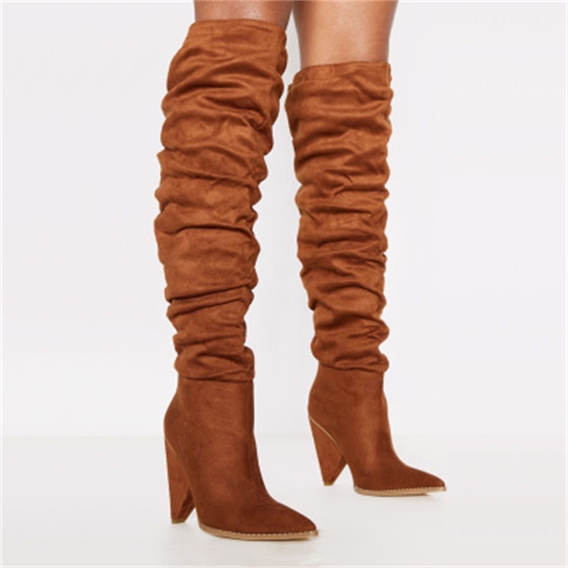 2020 Size 48 Design Plied Suede on the Knee High-peak Sexy High Heels to Shoes Women's Boots Md8f, The picture
2020 Size 48 Design Plied Suede on the Knee High-peak Sexy High Heels to Shoes Women's Boots Md8f, The picture