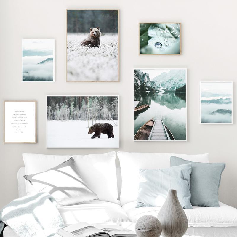Mountain Forest Bear Leaves Dew Quotes Wall Art Canvas Painting Nordic Posters And Prints Wall Pictures For Living Room Decor1
Mountain Forest Bear Leaves Dew Quotes Wall Art Canvas Painting Nordic Posters And Prints Wall Pictures For Living Room Decor1