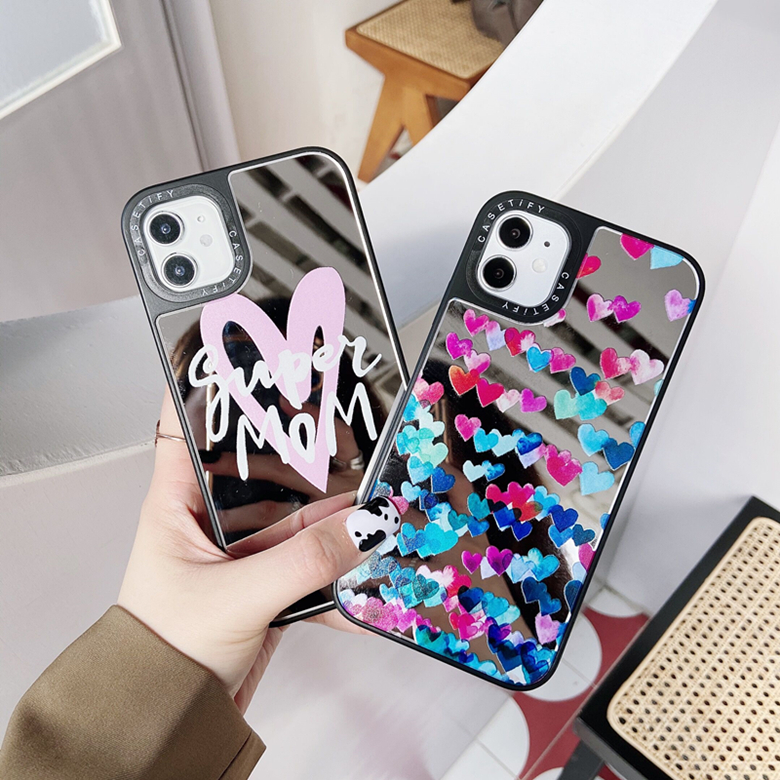 Love Heart Pattern Mirror Back Cover Gloss Sturdy Phone Case Casetify for iPhone 12 Mini 11 Pro Max XR XS 6s 8 Plus
Love Heart Pattern Mirror Back Cover Gloss Sturdy Phone Case Casetify for iPhone 12 Mini 11 Pro Max XR XS 6s 8 Plus