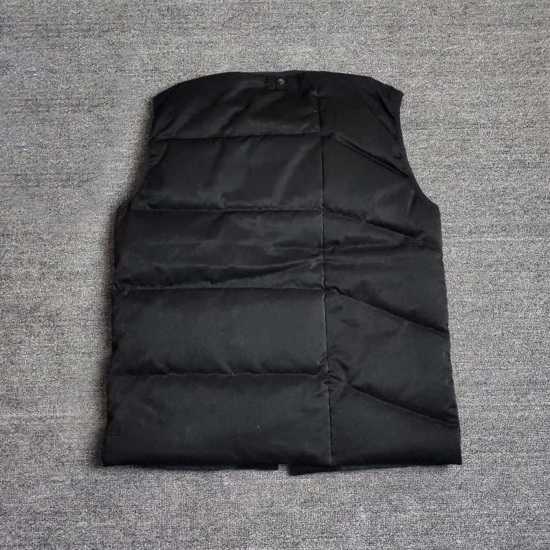 Thickened down vest in autumn and winter Fashion brand tight heater White Multi Pocket thermal outerwear