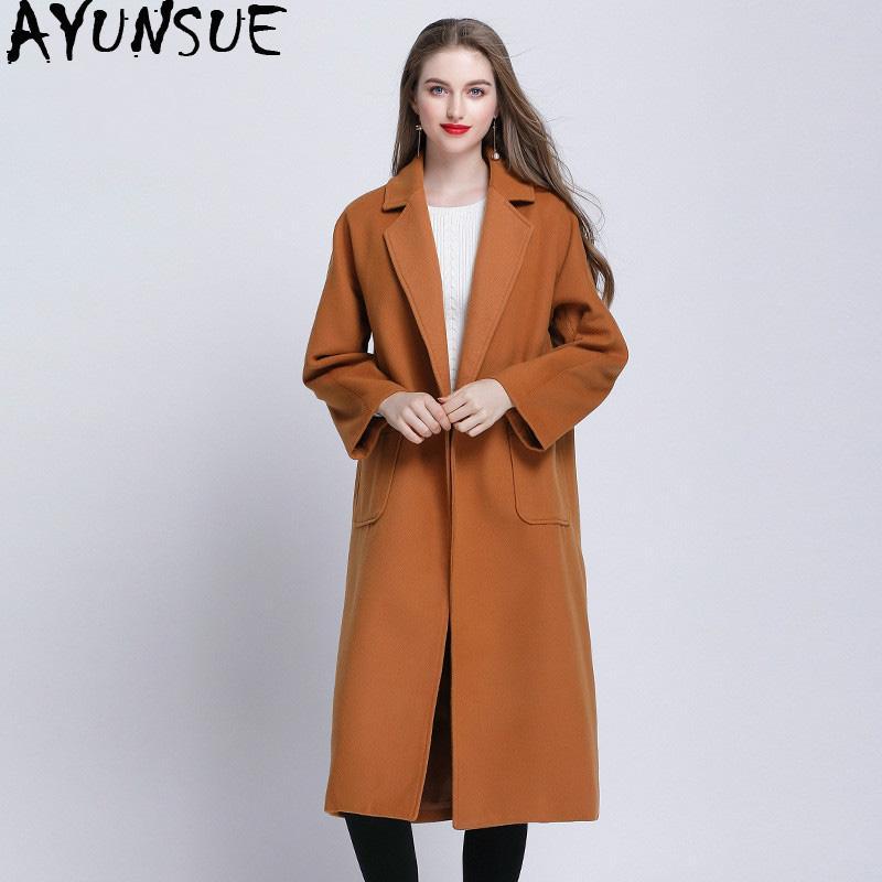 AYUNSUE Wool Long Coat Women Plus Size Woolen Jacket Feminine Coat Women's Clothing Winter Coats Chaquetas Invierno Mujer KJ335, Camel
AYUNSUE Wool Long Coat Women Plus Size Woolen Jacket Feminine Coat Women's Clothing Winter Coats Chaquetas Invierno Mujer KJ335, Camel