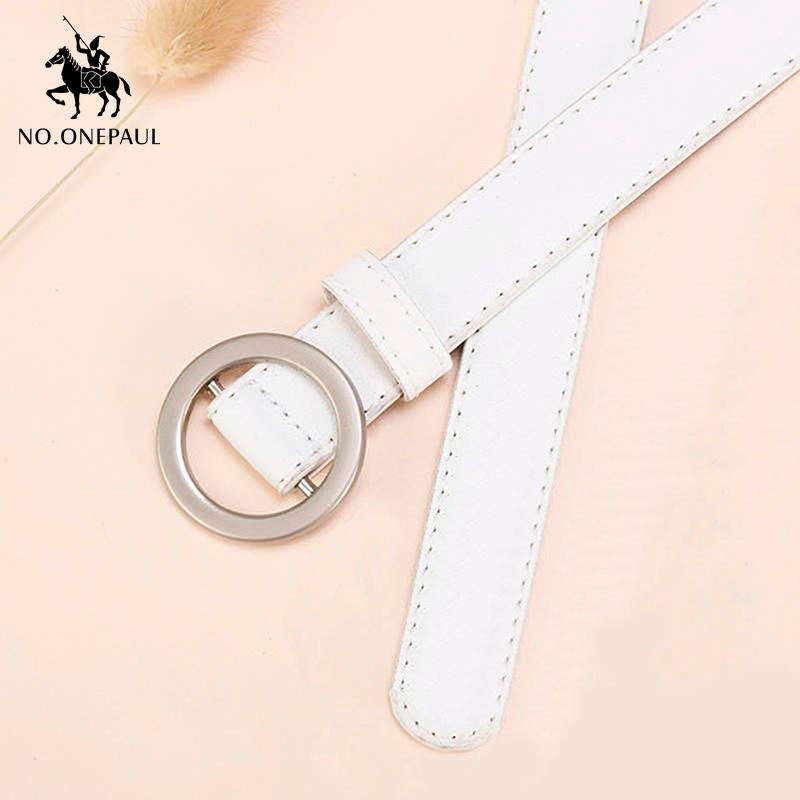 NO.ONEPAUL Golden buckle female round pin buckle belt simple and generous new fashion ladies belt jeans wear a small fresh style, Black
NO.ONEPAUL Golden buckle female round pin buckle belt simple and generous new fashion ladies belt jeans wear a small fresh style, Black