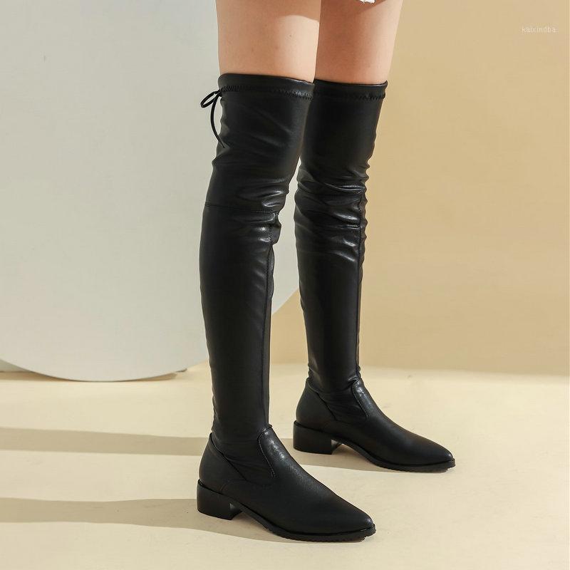 Fashion Slip On Women Over The Knee Boots Comfort Low Heel Stretch Long Boots Ladies Pointed Toe Autumn Winter Shoes Black Red1
Fashion Slip On Women Over The Knee Boots Comfort Low Heel Stretch Long Boots Ladies Pointed Toe Autumn Winter Shoes Black Red1