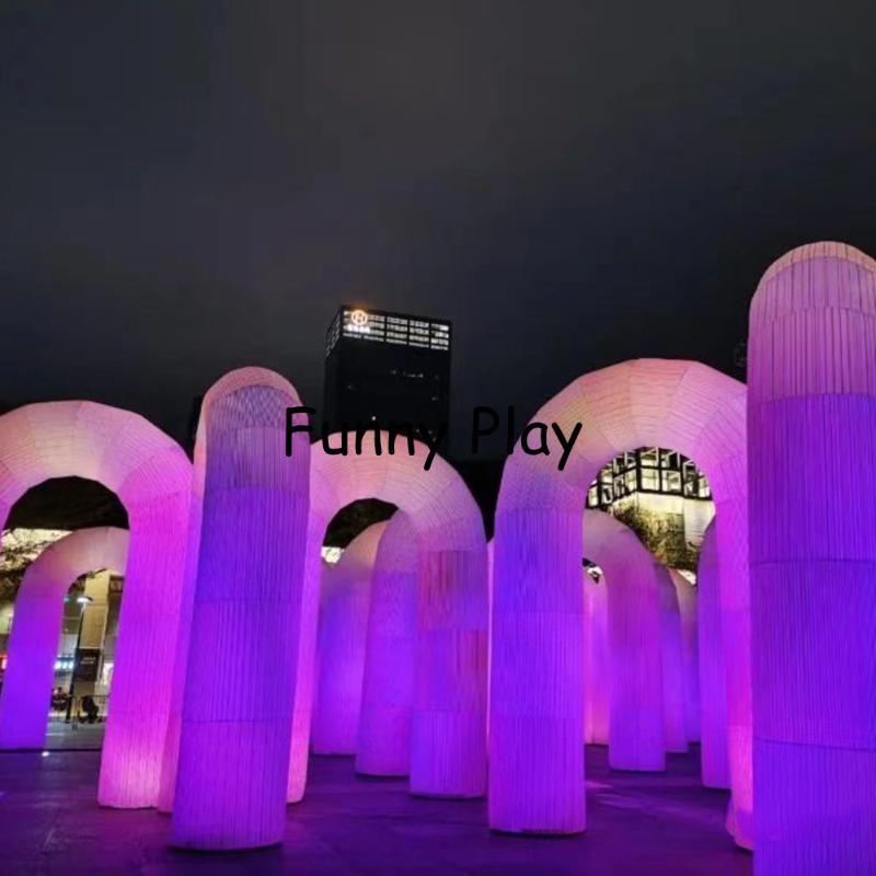 Promotional inflatable LED arch decorative color change blow up lighting archway for party event decoration
Promotional inflatable LED arch decorative color change blow up lighting archway for party event decoration