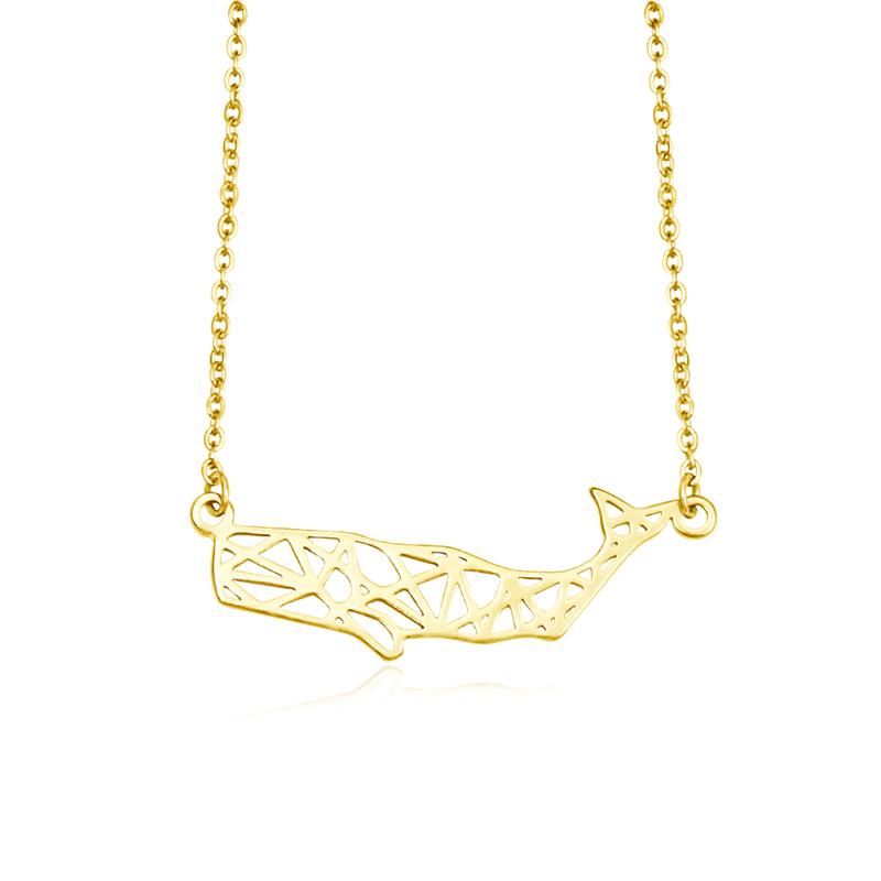 Senfai New Arrival Cutting Design Copper/Stainless Steel Animal Origami Whale Shape Hollow Pendant Necklace Choker Jewelry Party
Senfai New Arrival Cutting Design Copper/Stainless Steel Animal Origami Whale Shape Hollow Pendant Necklace Choker Jewelry Party