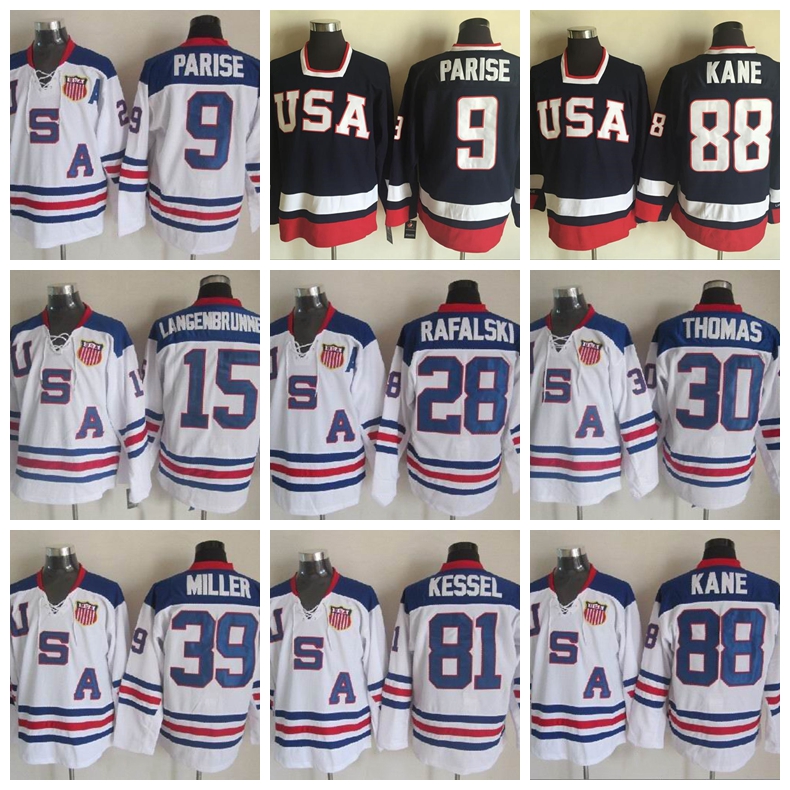 Vintage Hockey 81 Phil Kessel Jersey Retror 2010 Team USA 9 Zach Parise 88 Patrick Kane 28 Brian Rafalski 30 Tim Thomas, 88 white
Vintage Hockey 81 Phil Kessel Jersey Retror 2010 Team USA 9 Zach Parise 88 Patrick Kane 28 Brian Rafalski 30 Tim Thomas, 88 white