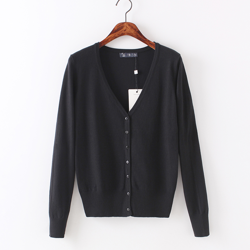 Sweater Women Cardigan Knitted Sweater plus size Female Casual VNeck Woman Cardigans Tops 4XL 5XL 201017