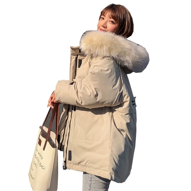 Winter Women Coat Jacket Parkas new thickening loose wind cotton padded 1813 201201