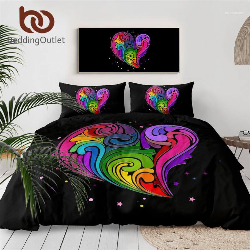 BeddingOutlet Heart Shape Bedding Set Love Duvet Cover Rainbow-colored Swirls Quilt Cover 3pcs Colorful Bed Set for Couples Gift1
BeddingOutlet Heart Shape Bedding Set Love Duvet Cover Rainbow-colored Swirls Quilt Cover 3pcs Colorful Bed Set for Couples Gift1