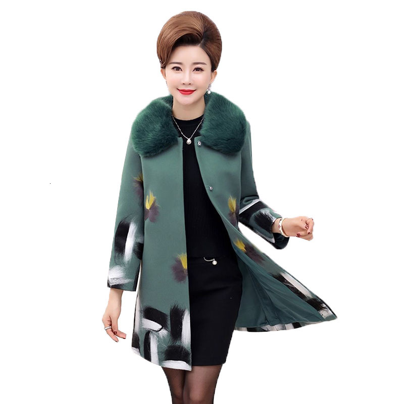 Mid-aged Winter Mother Temperament Feminine Plus Girl Size Casual Sleeve Long Woolen Jacket R481 Us20, Green
Mid-aged Winter Mother Temperament Feminine Plus Girl Size Casual Sleeve Long Woolen Jacket R481 Us20, Green