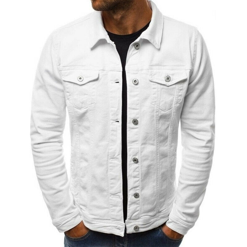 Solid Casual Slim Mens Denim Jacket Plus Size 3XL Bomber Jacket Men High Quality Cowboy Men's Jean Jacket Chaqueta Hombre 201104
