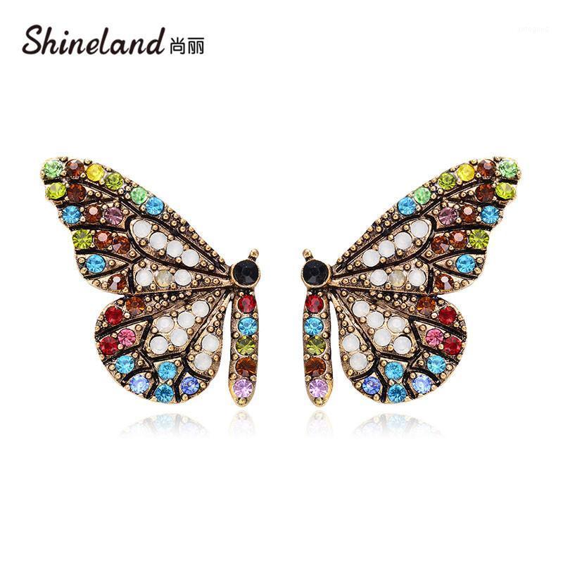 Stud Shineland 2021 European And American Fashion Vintage Butterfly Colorful Crystal Zircon Earrings For Women Bohemian1
Stud Shineland 2021 European And American Fashion Vintage Butterfly Colorful Crystal Zircon Earrings For Women Bohemian1