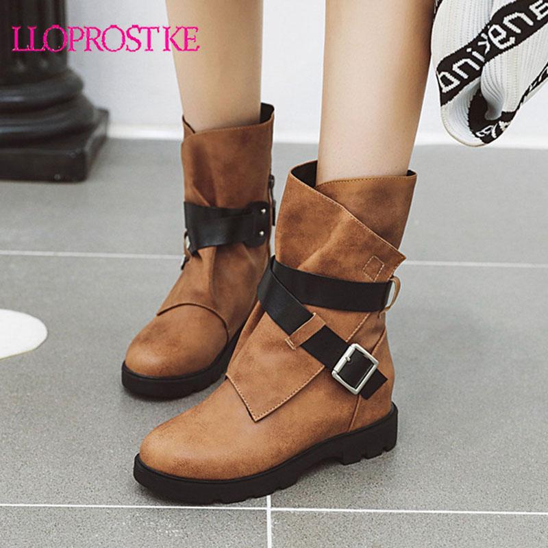 Lloprost ke 2020 new women ankle boots buckle round toe autumn winter Western boots fashion comfortable casual shoes woman, Khaki
Lloprost ke 2020 new women ankle boots buckle round toe autumn winter Western boots fashion comfortable casual shoes woman, Khaki