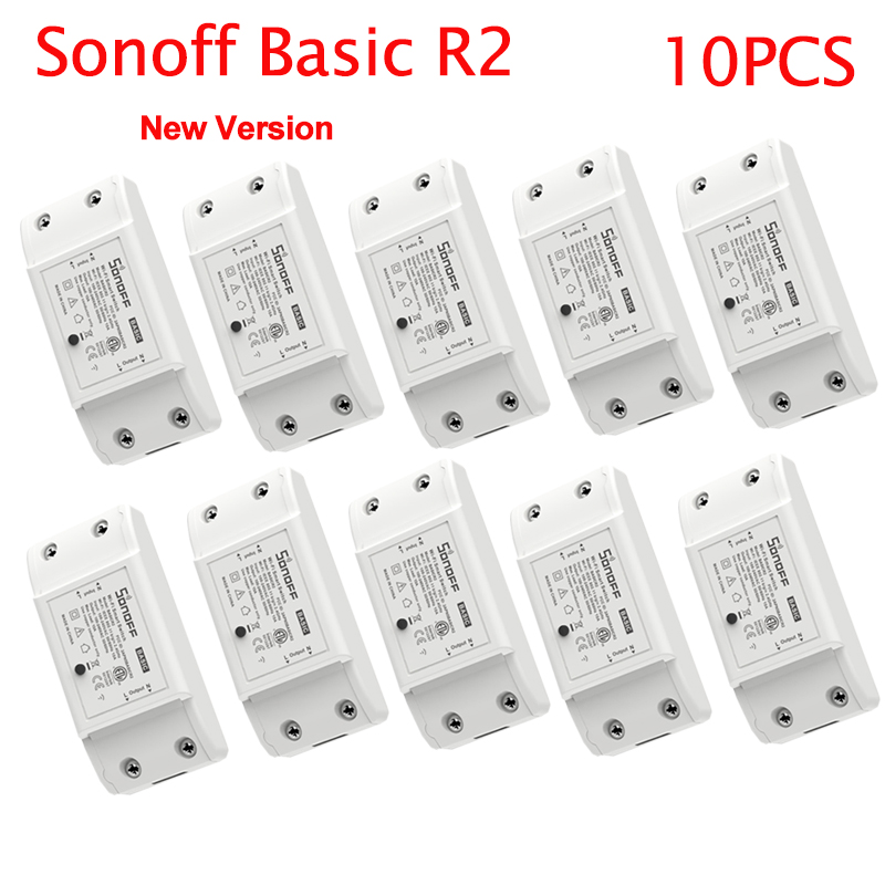 Sonoff Basic R2 Smart Home Wifi Switch Wireless Remote Control Light Timer Switch DIY Modules via Ewelink APP Work with Alexa
Sonoff Basic R2 Smart Home Wifi Switch Wireless Remote Control Light Timer Switch DIY Modules via Ewelink APP Work with Alexa