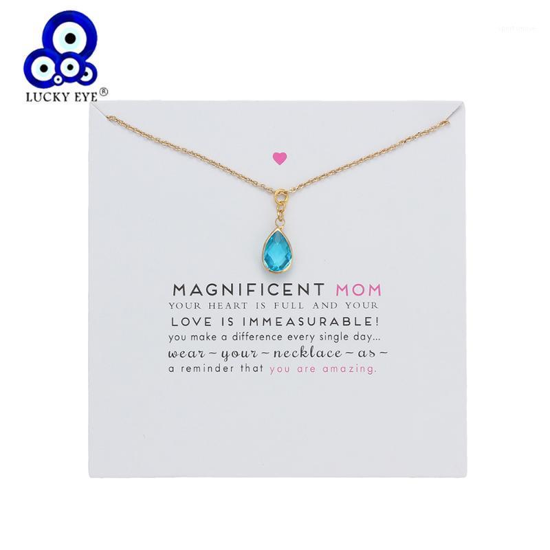 Lucky Eye Crystal Water Drop Necklace Colorful Pendant Link Chain Necklace Wish For Mother Mom Girl Jewelry EY55561
Lucky Eye Crystal Water Drop Necklace Colorful Pendant Link Chain Necklace Wish For Mother Mom Girl Jewelry EY55561
