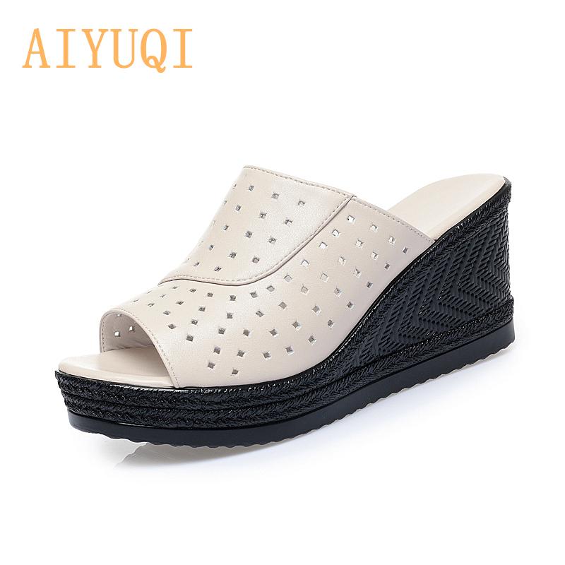 Women's Slippers Platform 2021 New Women's Shoes Outdoor Breathable Slippers High-heel Mesh Mother's Summer Shoes, Beige
Women's Slippers Platform 2021 New Women's Shoes Outdoor Breathable Slippers High-heel Mesh Mother's Summer Shoes, Beige