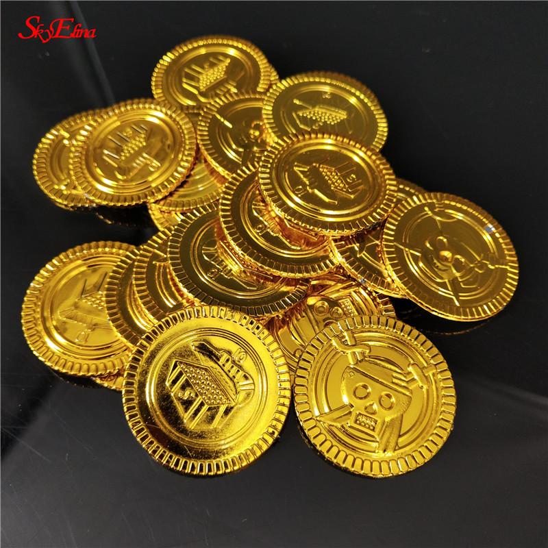 50/100pcs Treasure Game Gold Coins Pirate Halloween Play Money Pirate Party Props Kids Children Party Christmas Decor 7z
50/100pcs Treasure Game Gold Coins Pirate Halloween Play Money Pirate Party Props Kids Children Party Christmas Decor 7z