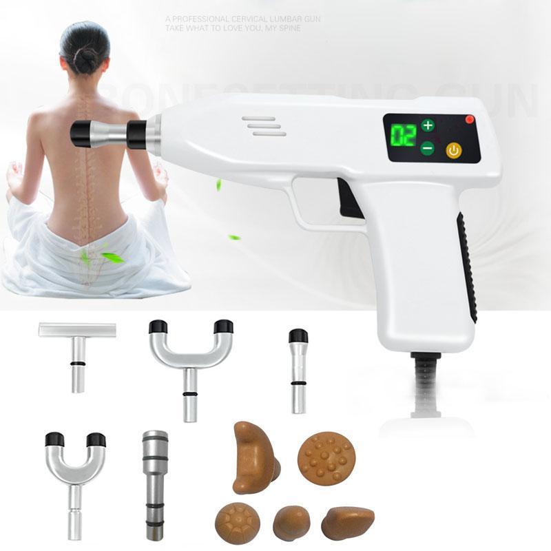 

Electric Massagers Spine Chiropractic 10 Heads Adjusting Instrument /Activator Cervical Vertebrae Massager Correction Gun1