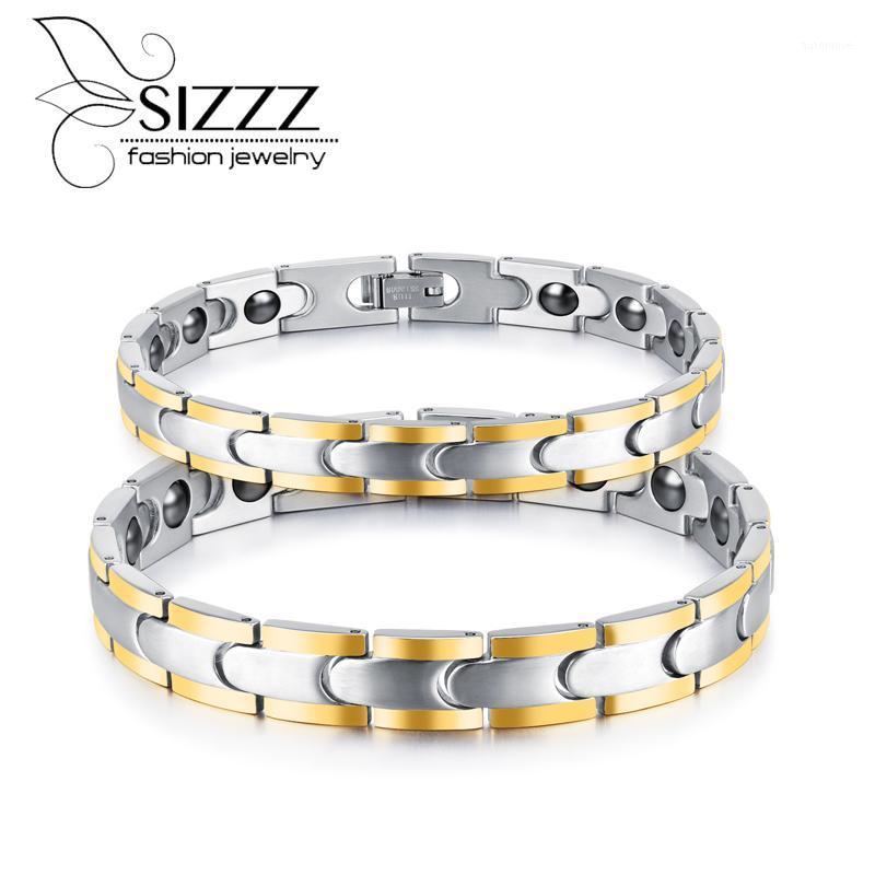 SIZZZ Europe and the United States new bracelet magnet trend men's wild jewelry gold couple bracelet1
SIZZZ Europe and the United States new bracelet magnet trend men's wild jewelry gold couple bracelet1