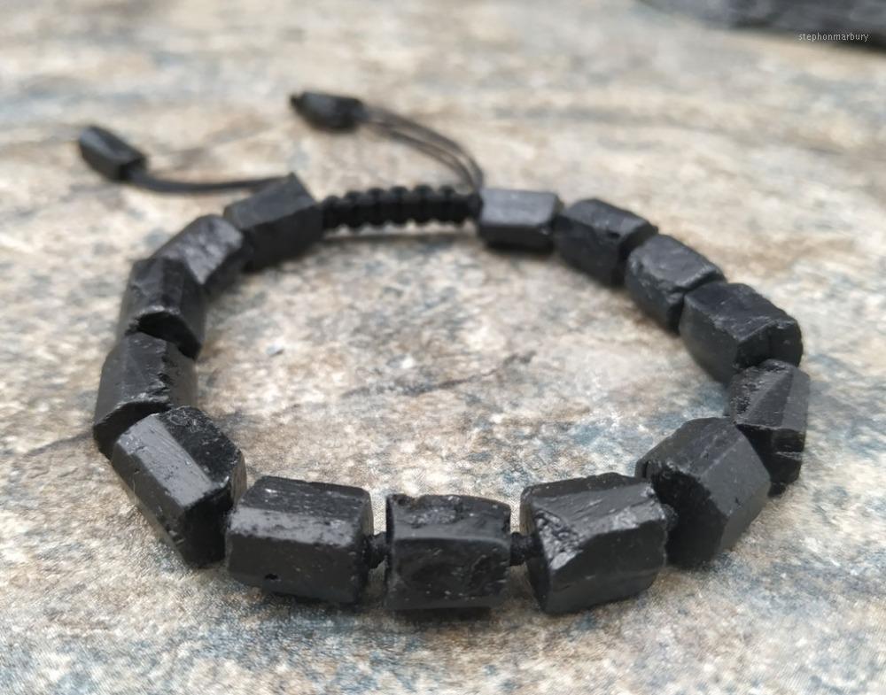 Link, Chain Natural Rough Black Tourmaline Stone Adjustable Bracelet M00591
Link, Chain Natural Rough Black Tourmaline Stone Adjustable Bracelet M00591