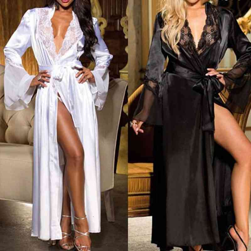 Womens Sexy Long Kimono Dress Lace Bath Robe Lingerie Gown Ice Silk Nightdress Solid Color Nightgown Nightwear Plus Size, Black;red
Womens Sexy Long Kimono Dress Lace Bath Robe Lingerie Gown Ice Silk Nightdress Solid Color Nightgown Nightwear Plus Size, Black;red