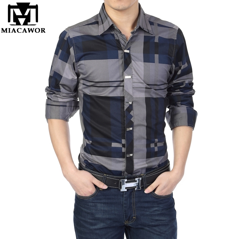 MIACAWOR Brand Shirt Men 100% Cotton Casual Shirts Slim Fit Men Plaid Shirt Long sleeves Camisa Hombre Camisa Masculina C006 201123, Red
MIACAWOR Brand Shirt Men 100% Cotton Casual Shirts Slim Fit Men Plaid Shirt Long sleeves Camisa Hombre Camisa Masculina C006 201123, Red