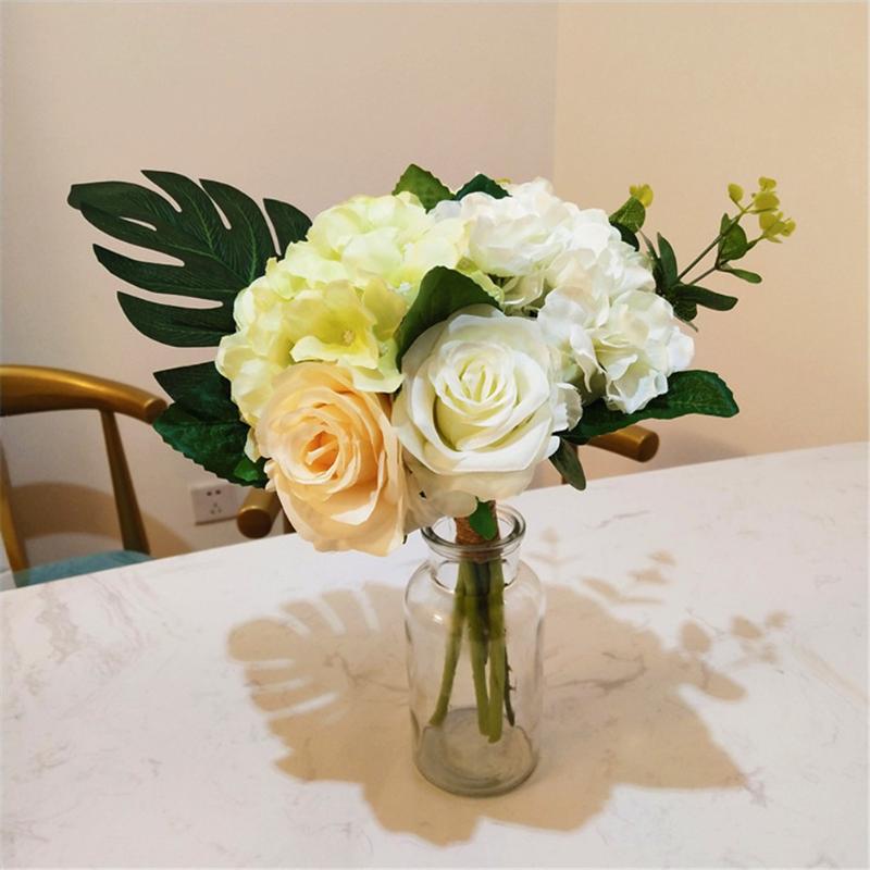 Artificial Rose Bouquet Simulation Flowers Floral Ornaments Wedding Bridal Bouquet Household Table Decoration Ornaments Fe27, As shown
Artificial Rose Bouquet Simulation Flowers Floral Ornaments Wedding Bridal Bouquet Household Table Decoration Ornaments Fe27, As shown